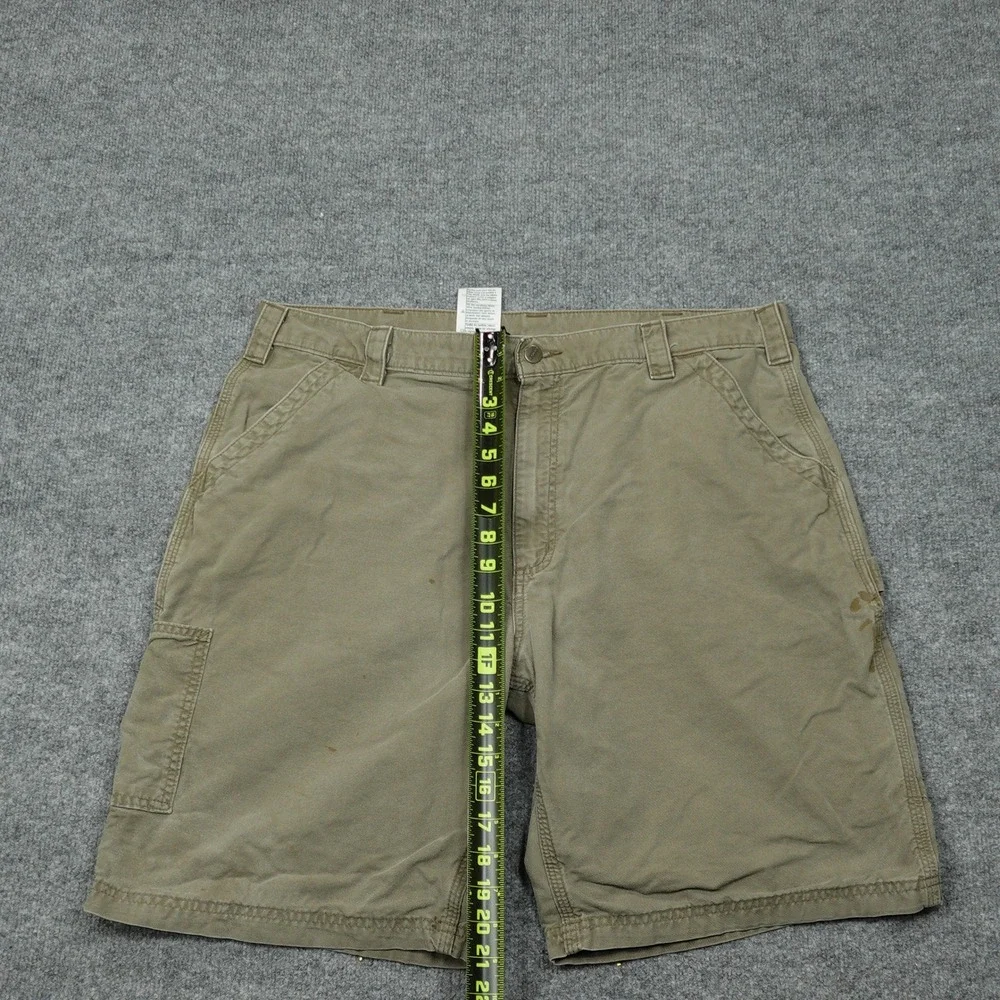 Carhartt Shorts Mens 40 Brown B147 LBR Original Fit Canvas Carpenter Workwear